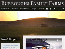Tablet Screenshot of burroughsfamilyfarms.com
